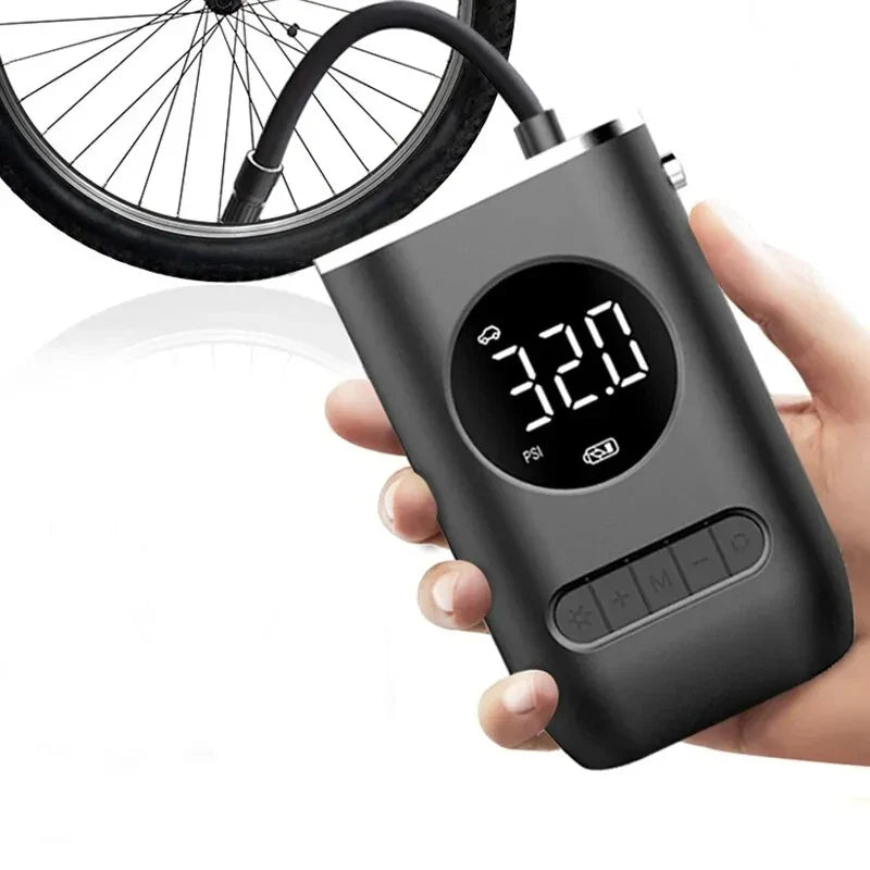Mini Bomba de Ar Portátil para Carros e bicicleta