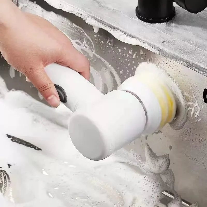 Escova Elétrica de Limpeza Multiuso 5 em 1