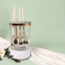 Limpador giratório de pincel de maquiagem com auto secagem, automático e recarregável USB - Bivolt