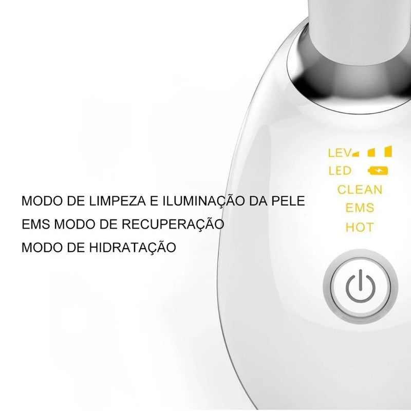 Massageador Rejuvenescedor Portátil Facial e Pescoço