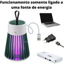 Lâmpada de Choque Elétrico Portátil Mata Mosquito USB
