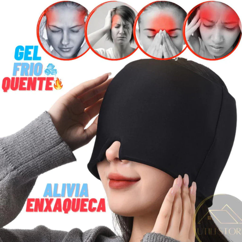 Touca para Alívio de Enxaqueca Fria e Quente