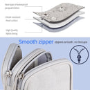 Necessaire organizadora compacta para carregadores e baterias