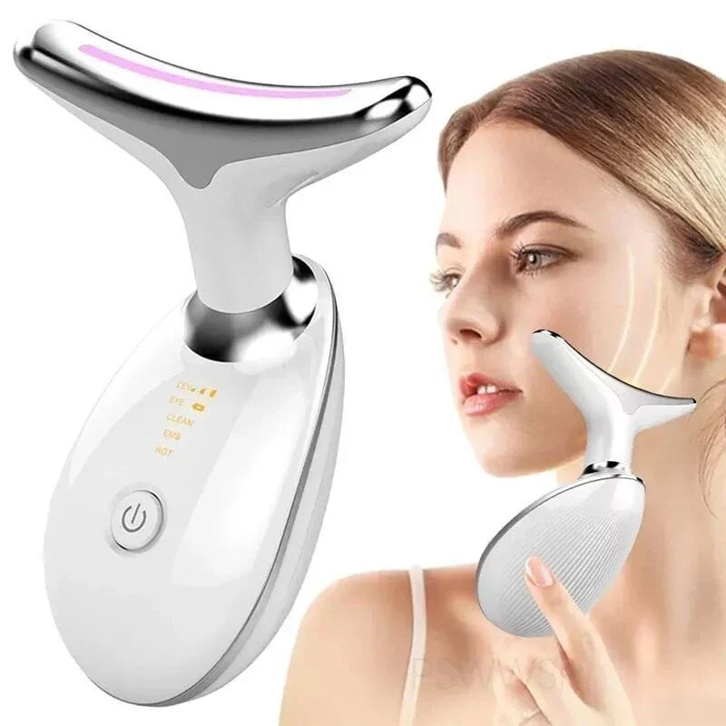 Massageador Rejuvenescedor Portátil Facial e Pescoço