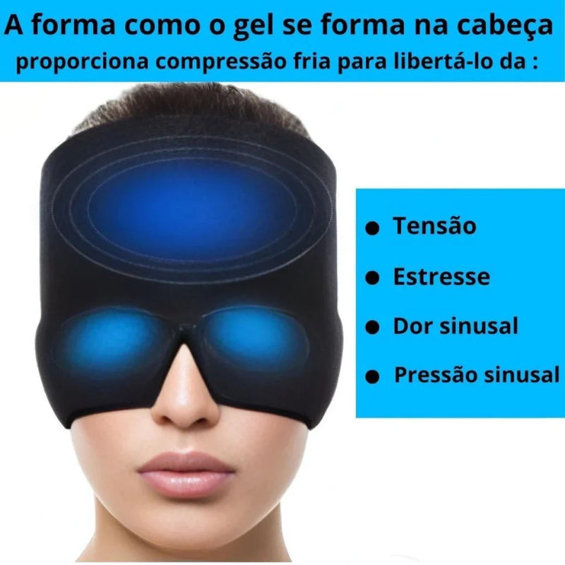 Touca para Alívio de Enxaqueca Fria e Quente