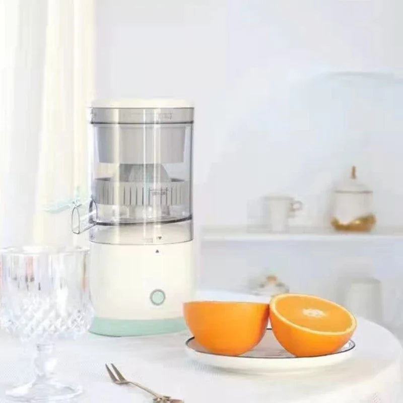 Espremedor Elétrico Recarregável USB para suco de Laranja, Limão e frutas em geral