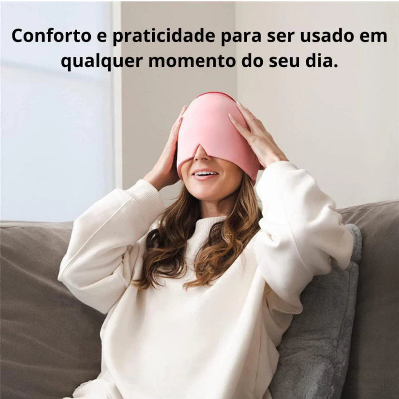 Touca para Alívio de Enxaqueca Fria e Quente