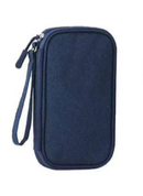 Necessaire organizadora compacta para carregadores e baterias