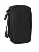Necessaire organizadora compacta para carregadores e baterias