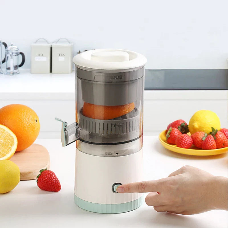 Espremedor Elétrico Recarregável USB para suco de Laranja, Limão e frutas em geral