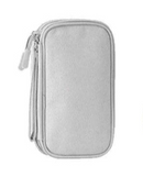 Necessaire organizadora compacta para carregadores e baterias