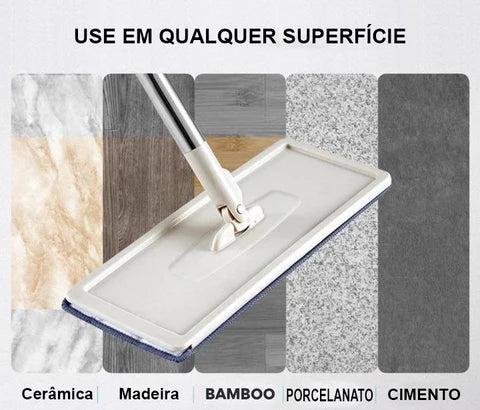 Flat Mop Esfregão Lava e Seca