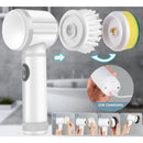 Escova Elétrica de Limpeza Multiuso 5 em 1