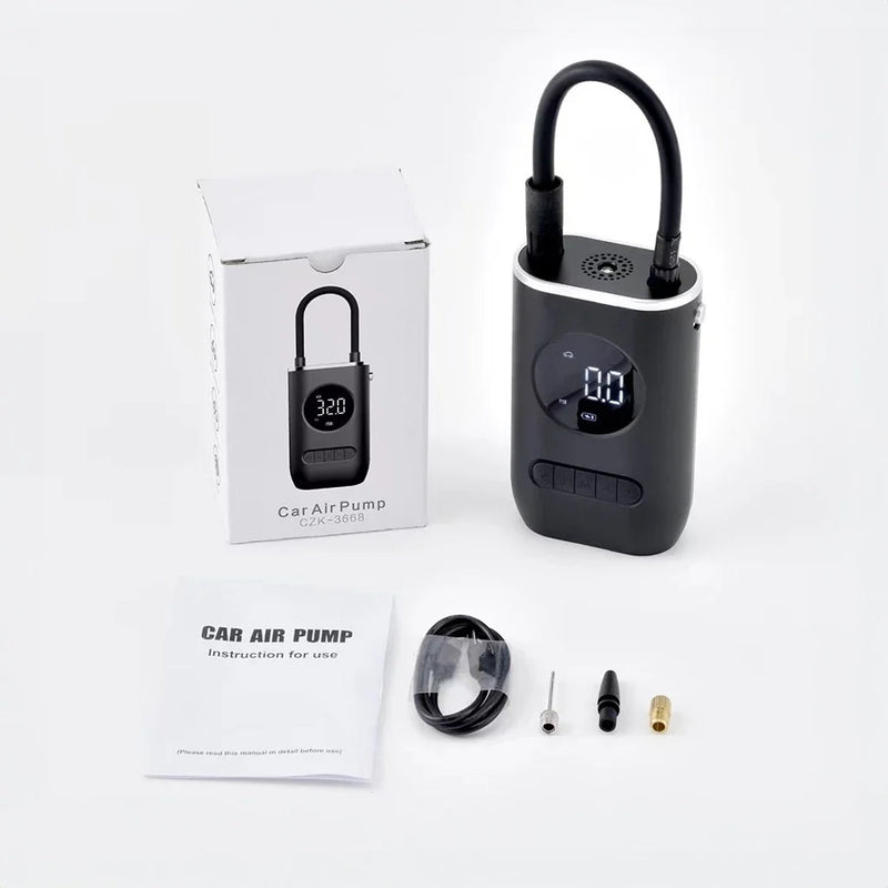 Mini Bomba de Ar Portátil para Carros e bicicleta