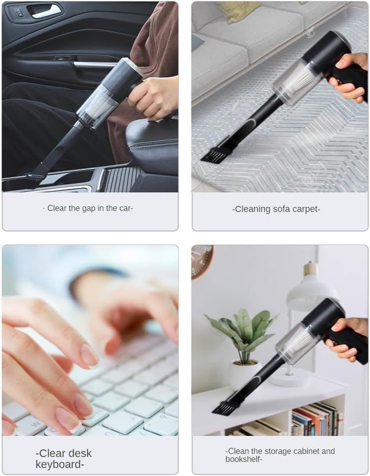 Mini Aspirador de Pó para Carro Portátil - USB