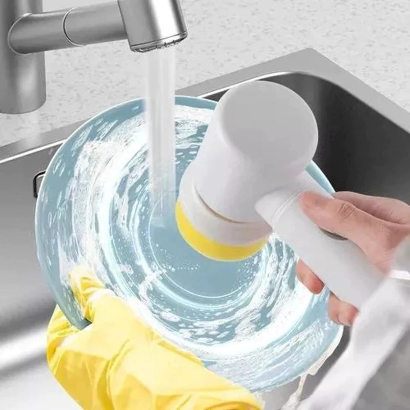 Escova Elétrica de Limpeza Multiuso 5 em 1